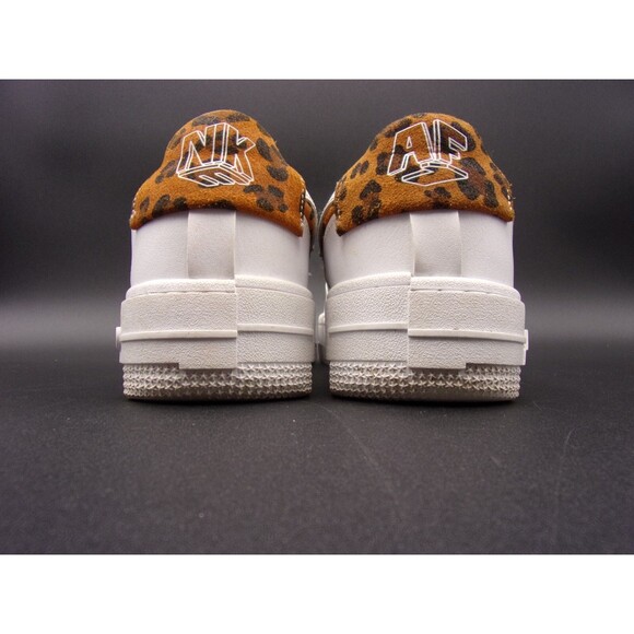 Nike Shoes Womens 7.5 Air Force 1 Pixel SE White Leopard Sneakers CV8481-100 - Picture 4 of 13